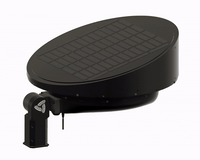 Senti solar all-in-one light top view showing integrated solar panel