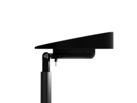 Senti solar all-in-one light side view on mounting arm